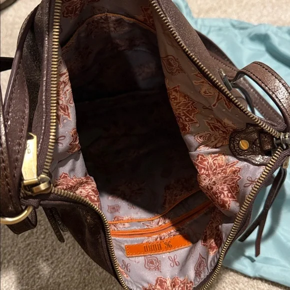 HOBO brown metallic satchel purse! - Picture 3 of 3